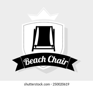 beach chair design, vector illustration eps10 graphic 