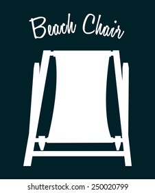 beach chair design, vector illustration eps10 graphic 