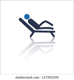 Beach Chair Icon, Beach chair icon