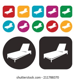 beach chair icon
