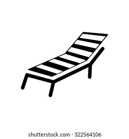 Beach Chair Icon Stock Vector (Royalty Free) 322564106 | Shutterstock