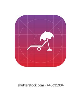 beach chair icon