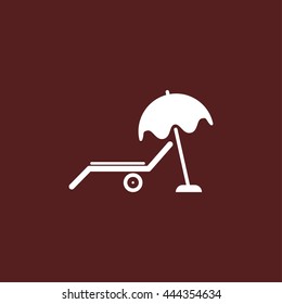 beach chair icon
