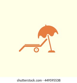 beach chair icon