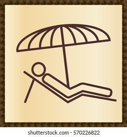 beach chair icon