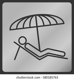 beach chair icon