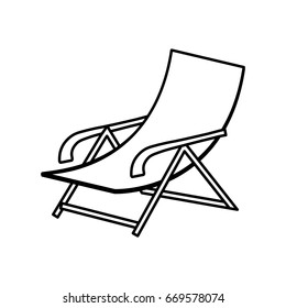 beach chair icon