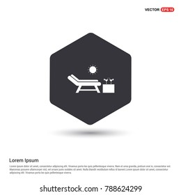 Beach Chair Icon Background icon template