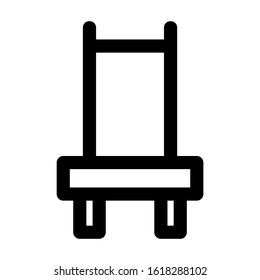 beach chair icon isolated sign symbol vector illustration - high quality black style vector icons
