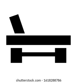 beach chair icon isolated sign symbol vector illustration - high quality black style vector icons
