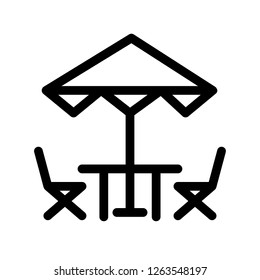 beach chair icon, for multi purpose
