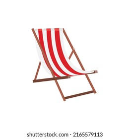 Beach chair icon. Vector illustration.