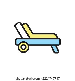 Beach Chair Icon Vector Illustration