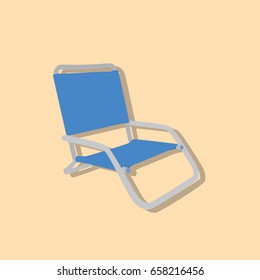 Beach chair icon, vector illustration design. Summer objects collection.