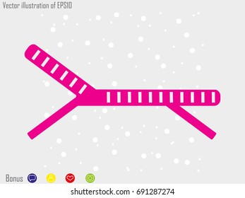 beach chair, icon, vector illustration eps10
