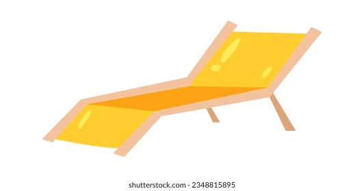 Ilustración de vectores de objetos de silla de playa