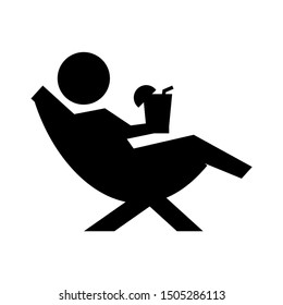 beach chair person icon - From Travel, vacation and tourism icons, hotel icons