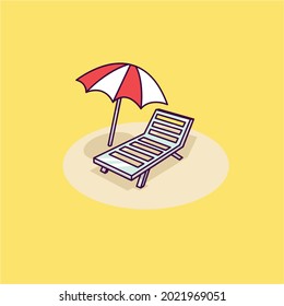 Beach chair for relaxing design