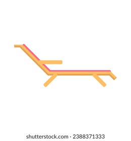 Beach chair Stock Vector Illustration