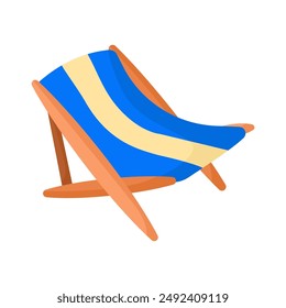 Beach chair in summer day