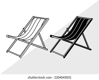 SVG-Printable Vektorgrafik des Strandvorsitzenden