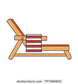 beach chair with towel