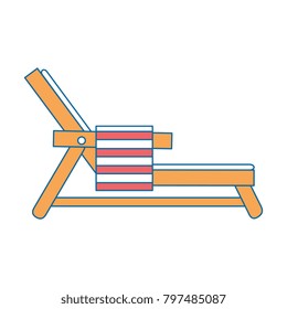 beach chair with towel