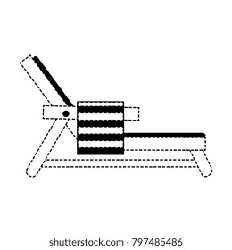 beach chair with towel