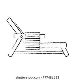 beach chair with towel