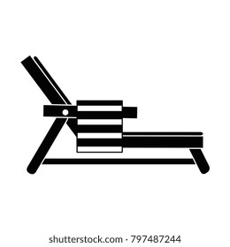 beach chair with towel