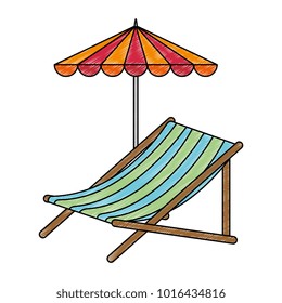 beach chair with umbrella