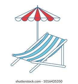 beach chair with umbrella