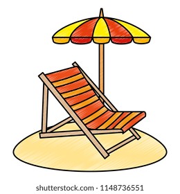 beach chair with umbrella