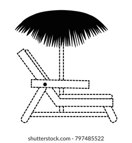 beach chair with umbrella