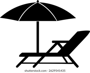 beach chair with umbrella, , chairs longue and umbrella