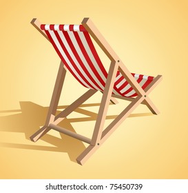 Beach chair vector