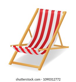 beach chair. vector illustration