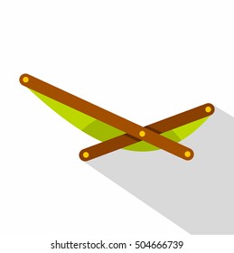 Beach chaise icon. Flat illustration of beach chaise vector icon for web