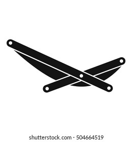 Beach chaise icon. Simple illustration of beach chaise vector icon for web