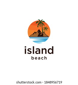 Beach Character Logo Design Travel Holiday Stock Vector (Royalty Free ...