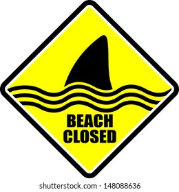 Beach Closed, sign vector