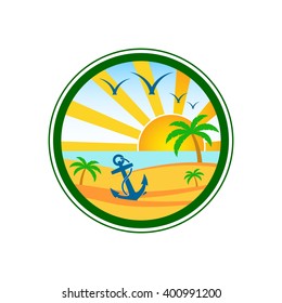 Beach club logo