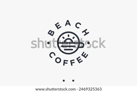 Similar – Image, Stock Photo coffee by the sea