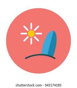 
Beach Colored Vector Icon
