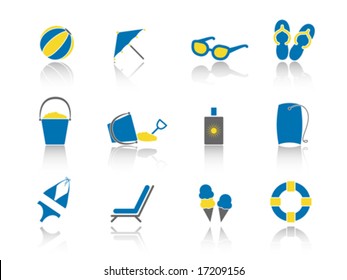 Beach Day Icon Set