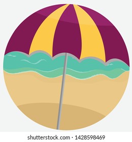 A Beach Day in Summer