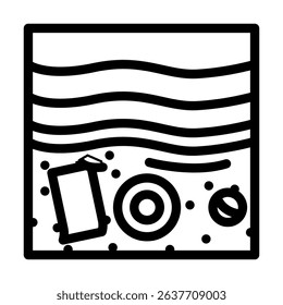 beach day summer spend time line icon vector. beach day summer spend time sign. isolated contour symbol black illustration