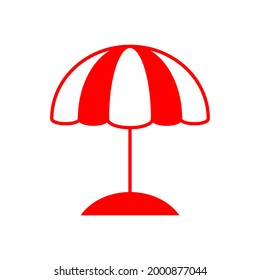 Stranddeckstuhl-Symbol Grafikdesign-Vorlage einzeln
