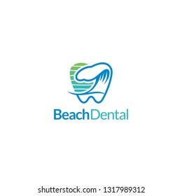 Beach Dental Waves Teeth Bay Dental Stock Vector (Royalty Free ...