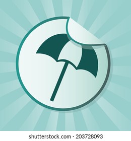 beach design over blue  background vector illustration